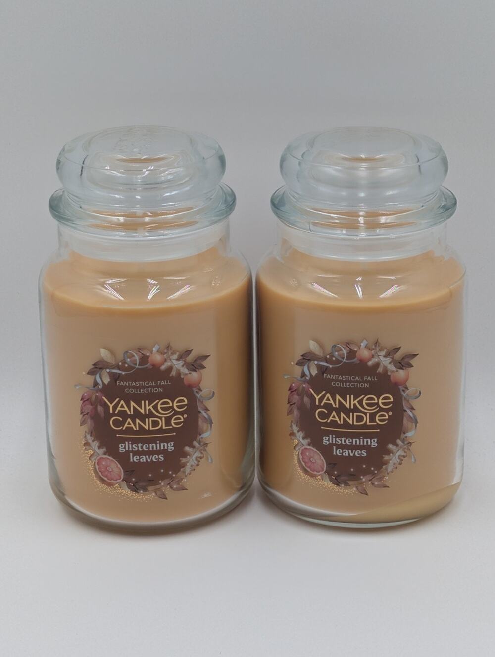 2x Yankee Candle Glistening Leaves Large Jar Fantastical Fall Collection-NEW